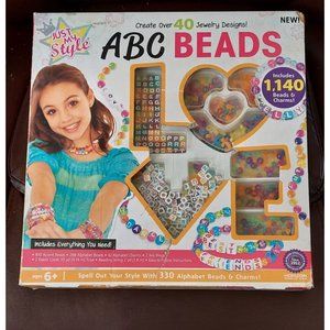 Just My Style ABC Beads by Horizon Group USA DIY Jewelry Making Kit With 1140 ct